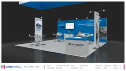 20x20 Peninsula booth design by Exhibit-Rentals